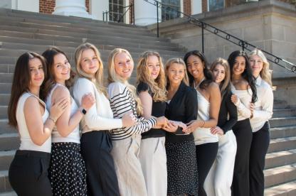 Women standing together