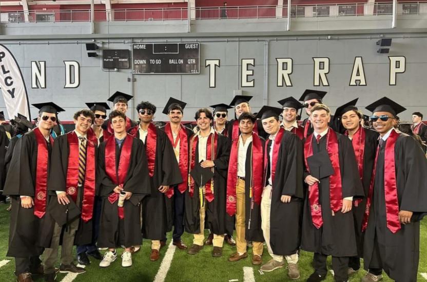 IFC members prior to graduation ceremony