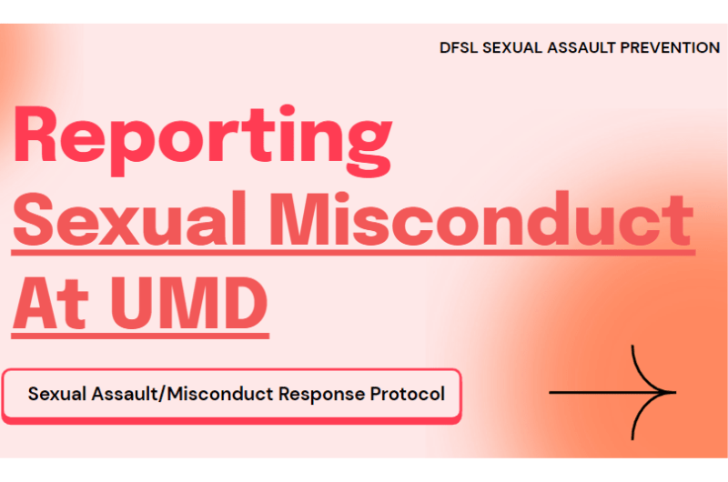 Reporting Sexual Misconduct at UMD