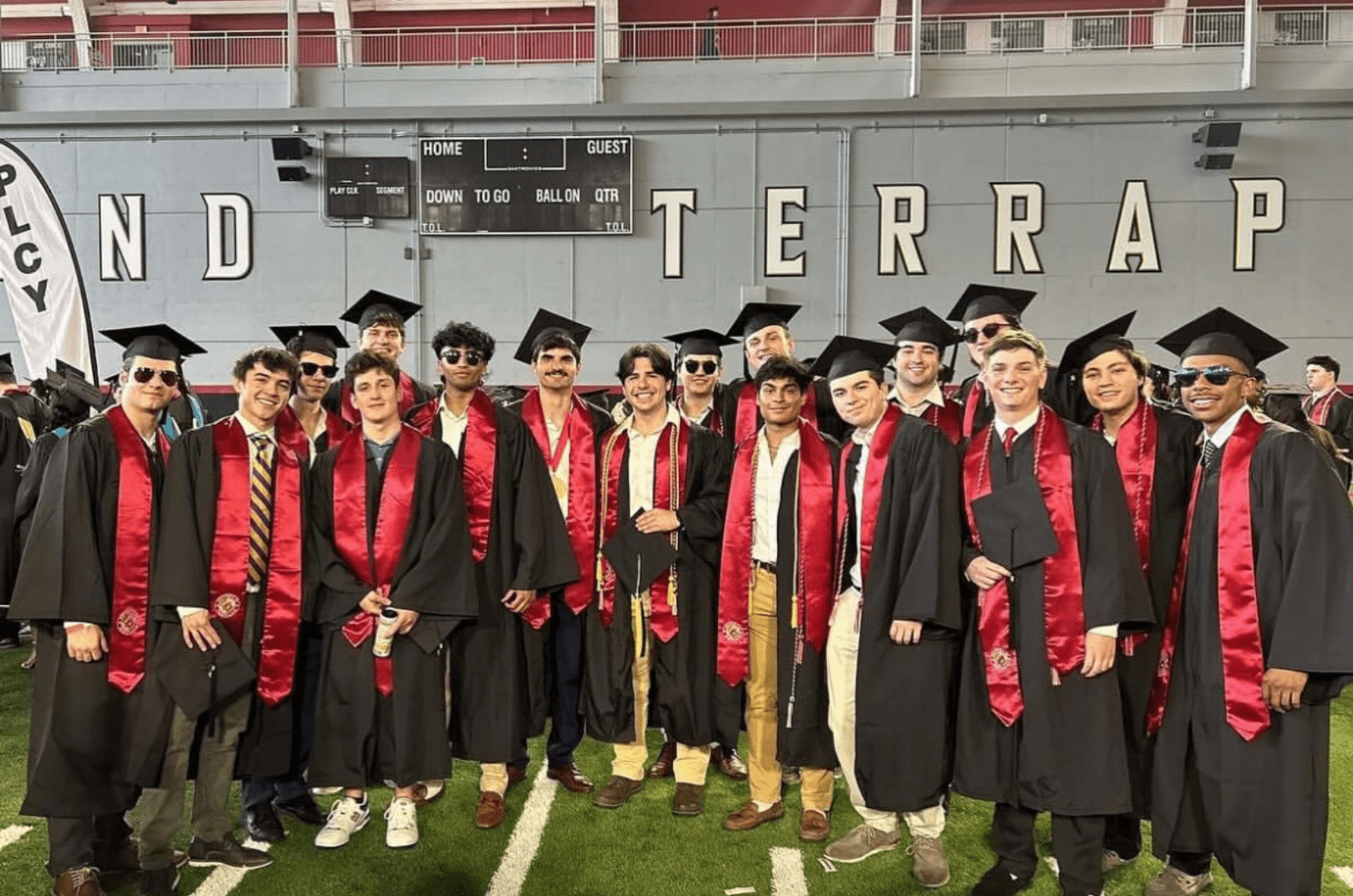 IFC members prior to graduation ceremony