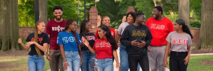 Members of NPHC Executive Board on McKeldin Mall